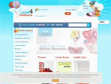 Tablet Screenshot of look4balloons.com